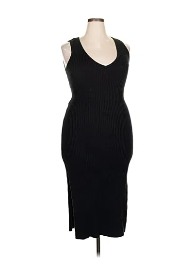 Pre-owned Good American Cocktail Dress In Black