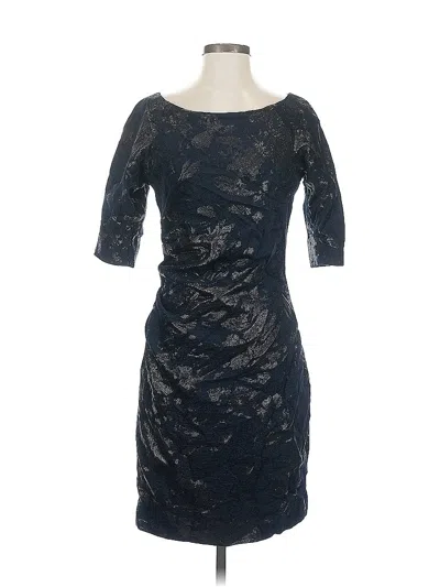 Pre-owned Lela Rose Cocktail Dress In Black