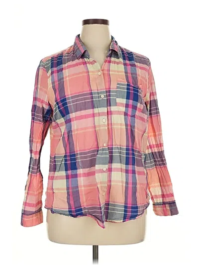 Pre-owned Old Navy Long Sleeve Button Down Shirt In Pink