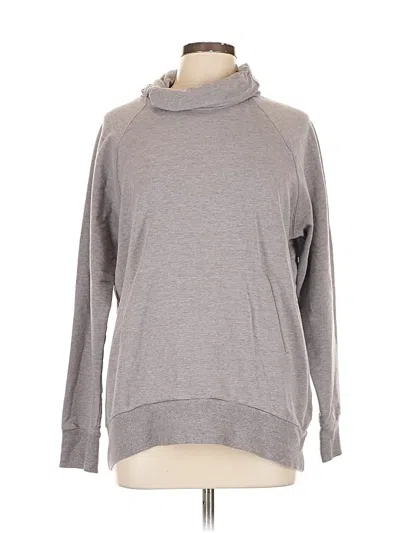 Pre-owned Zella Turtleneck Sweater In Gray