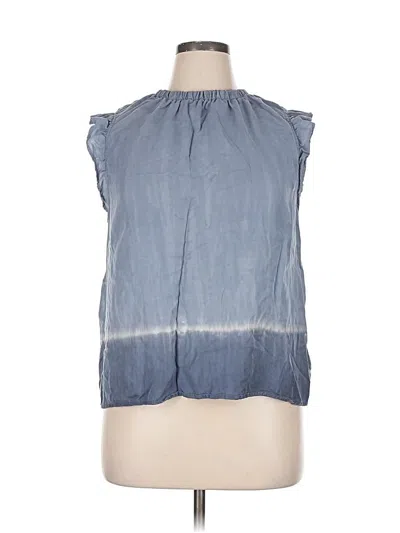 Pre-owned Cloth & Stone X Anthropologie Sleeveless Blouse In Blue