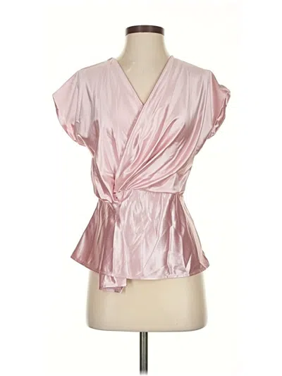 Pre-owned Fore Short Sleeve Blouse In Pink