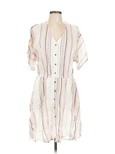 Pre-owned Lascana For Venus Casual Dress In White