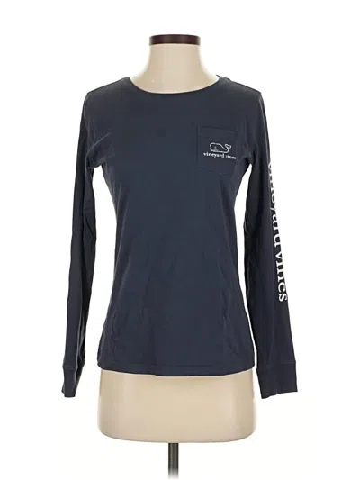 Pre-owned Vineyard Vines Long Sleeve T-shirt In Blue