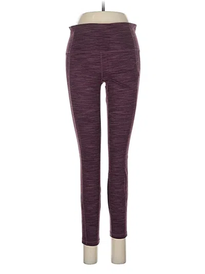 Pre-owned Athleta Active Pants In Burgundy