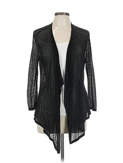 Pre-owned Roz & Ali Cardigan Sweater In Black