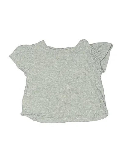 Pre-owned Baby Gap Kids' Short Sleeve Top Gray Scoop Neck Tops