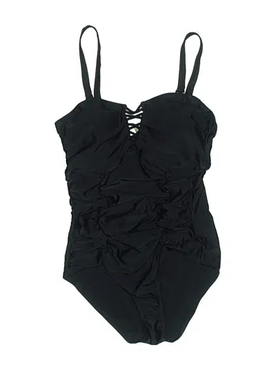 Pre-owned Torrid One Piece Swimsuit In Black