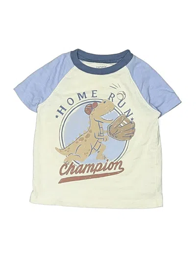 Pre-owned Carter's Kids' Short Sleeve T-shirt In Blue