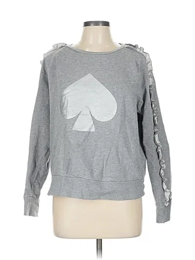Pre-owned Kate Spade New York Sweatshirt In Gray