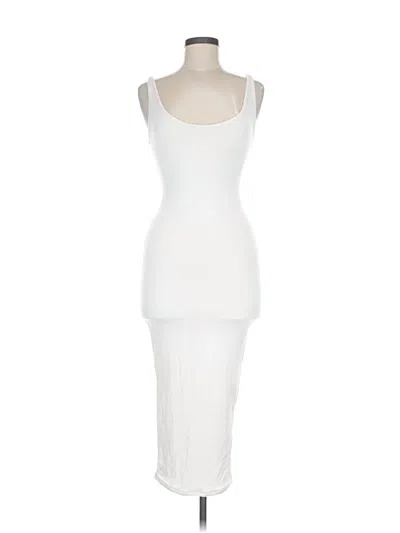 Pre-owned Naked Wardrobe Cocktail Dress In White