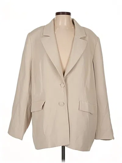 Pre-owned Good American Blazer Jacket In Brown