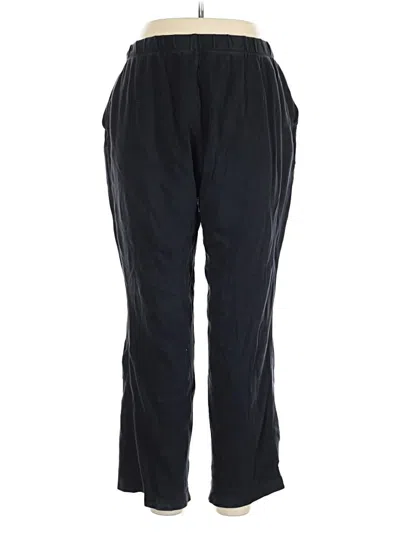 Pre-owned Lands' End Track Pants In Black