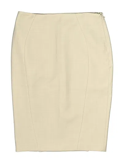 Pre-owned Elie Tahari Formal Skirt In White