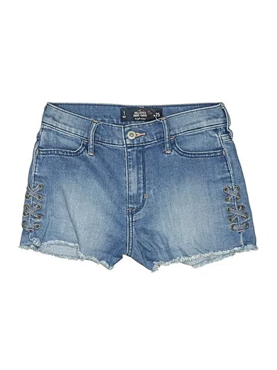 Pre-owned Hollister Denim Shorts In Blue