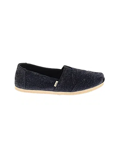 Pre-owned Toms Flats In Blue