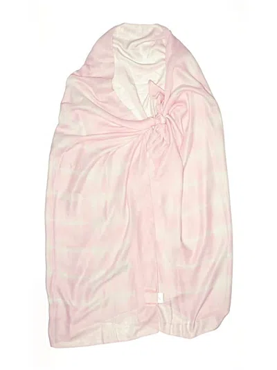 Pre-owned Solid & Striped Swimsuit Cover Up In Pink