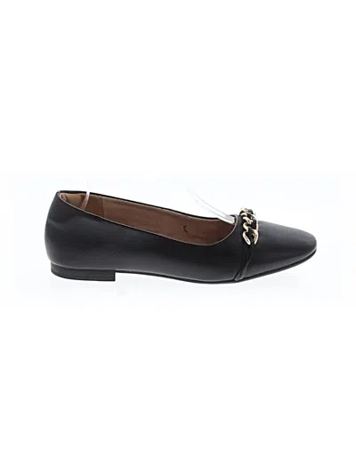 Pre-owned Rockport Flats In Black