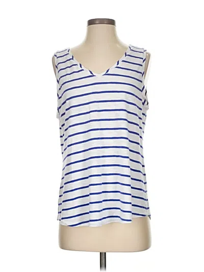 Pre-owned Chico's Sleeveless T-shirt In White