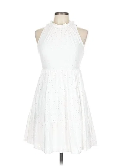 Pre-owned Vibe Sportswear Cocktail Dress In White