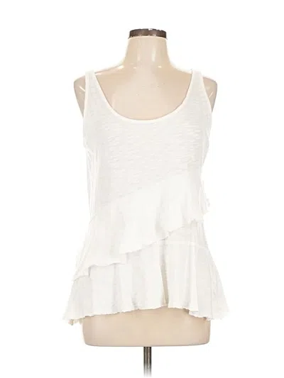 Pre-owned Dkny Jeans Tank Top In White