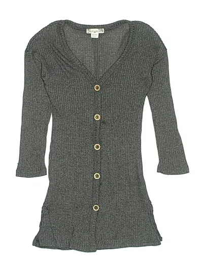 Pre-owned Knit Works Kids' Cardigan Sweater In Gray