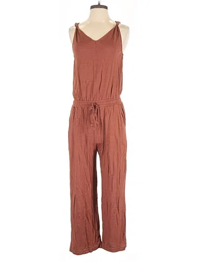 Pre-owned Caslon Jumpsuit In Brown