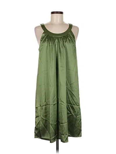 Pre-owned Ekouaer Casual Dress In Green