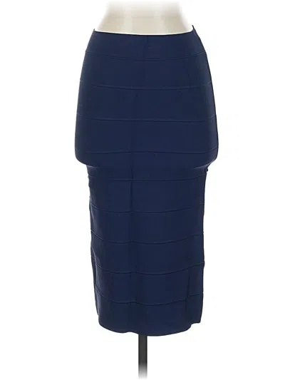 Pre-owned Bcbgmaxazria Formal Skirt In Blue