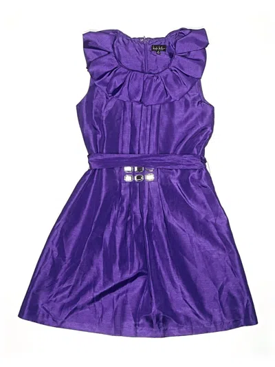 Pre-owned Nicole Miller Kids' Dress In Purple