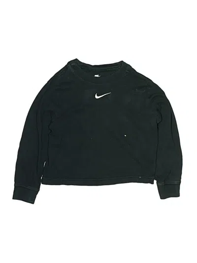 Pre-owned Nike Kids' Long Sleeve T-shirt In Black