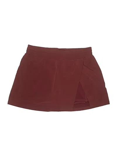 Pre-owned Zella Active Skort In Burgundy