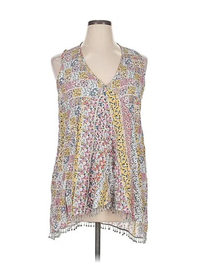 Pre-owned Ivy Jane Sleeveless Blouse In Yellow