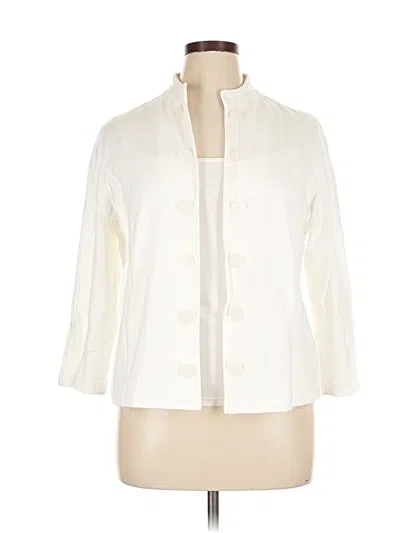 Pre-owned Joan Vass Jacket In White