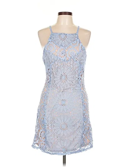 Pre-owned Francesca's Cocktail Dress In Blue