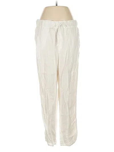 Pre-owned Caslon Linen Pants In White