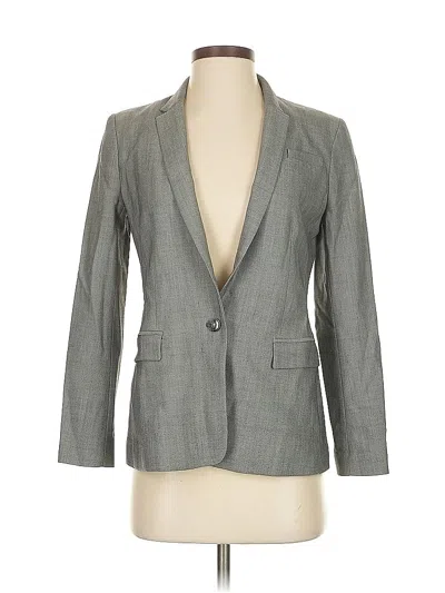 Pre-owned Banana Republic Wool Blazer Jacket In Gray