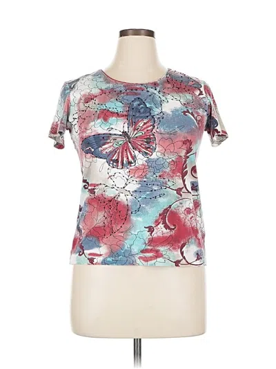 Pre-owned Jm Collection Short Sleeve T-shirt In Red