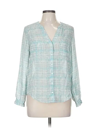 Pre-owned Joie Long Sleeve Blouse In Blue