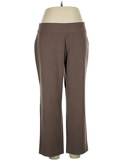 Pre-owned Investments Dress Pants In Brown
