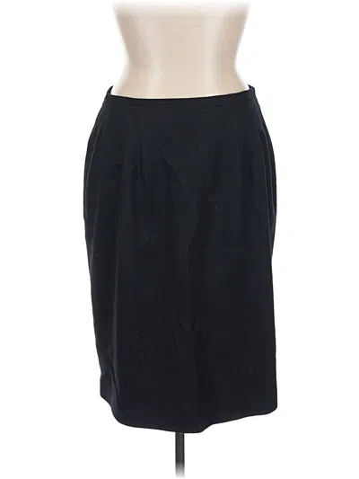 Pre-owned Jones New York Wool Skirt In Black