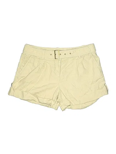 Pre-owned Ann Taylor Khaki Shorts In Yellow