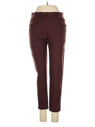 Pre-owned Betabrand Casual Pants In Burgundy