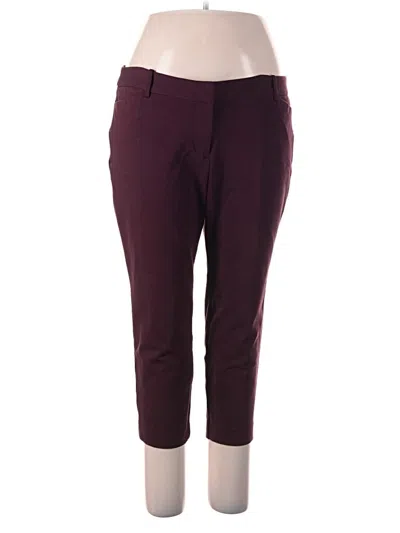 Pre-owned Liz Claiborne Dress Pants In Burgundy