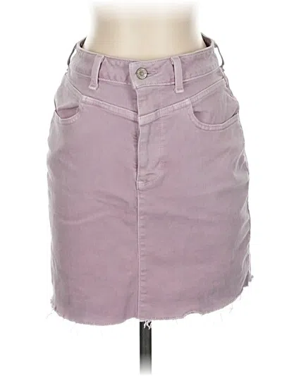 Pre-owned Hollister Denim Skirt In Purple