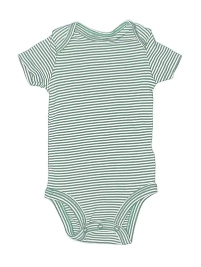 Pre-owned Just One You Made By Carter's Babies' Short Sleeve Onesie In Green