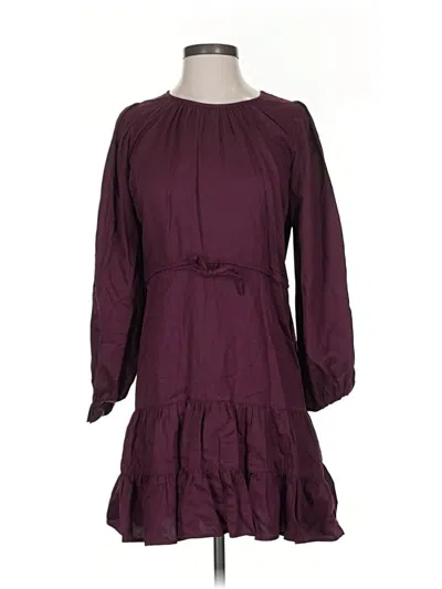 Pre-owned Miss Selfridge Casual Dress In Burgundy
