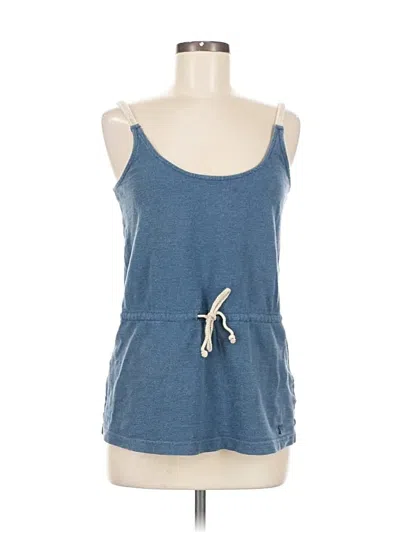 Pre-owned Nautica Tank Top Blue Strapless Neckline Tops