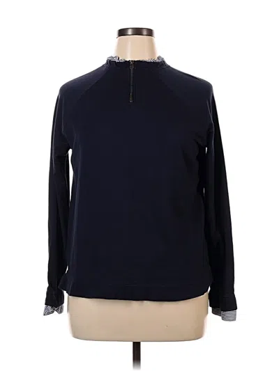 Pre-owned Carolina Belle Long Sleeve Polo Shirt In Blue