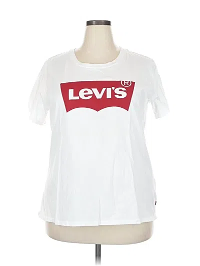 Pre-owned Levi's Short Sleeve T-shirt In White